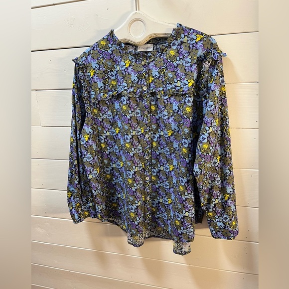 ❣️STACY LONDON – Floral Blouse – Size 1X (no tag, refer to measurements) - Picture 4 of 8
